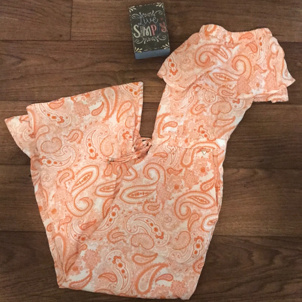 GUESS Off Shoulder Jumpsuit Linen SZ Medium